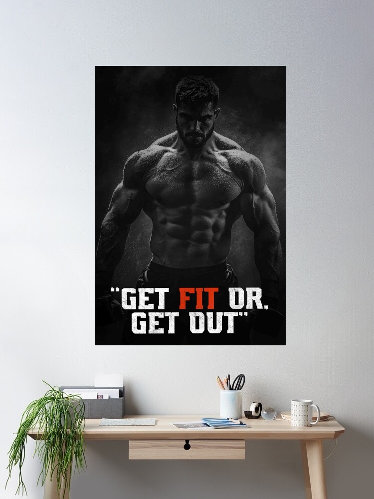 Home Gym Yes Or No - Plakat na płótnie z motywem fitnessu,