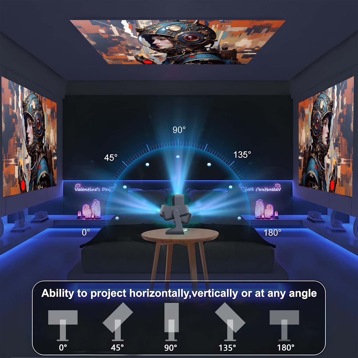 Inteligentny projektor dotykow – Home Gym Video recenzja i cena
