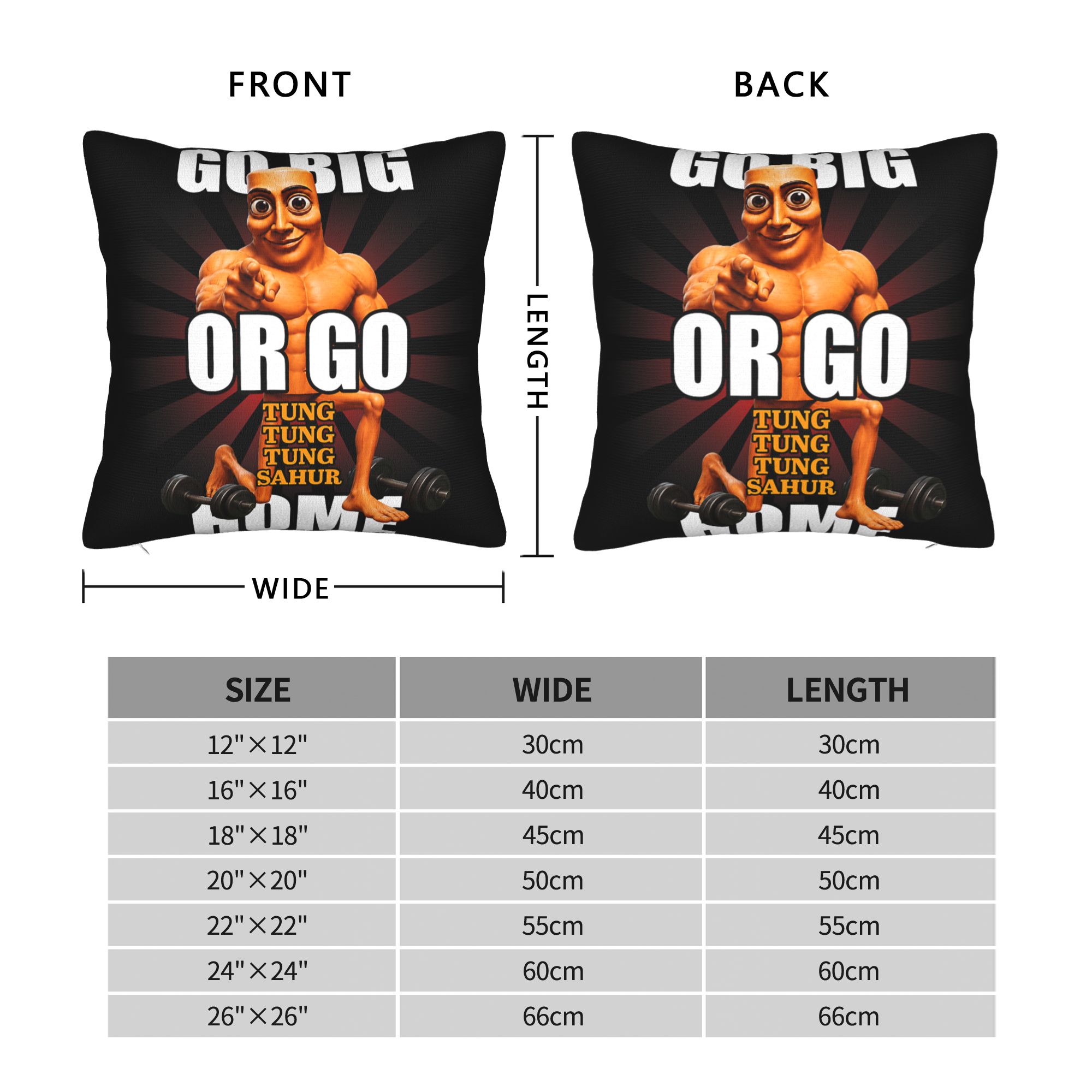Poszewka na poduszkę Go Big or – Home Gym Yes Or No recenzja i cena