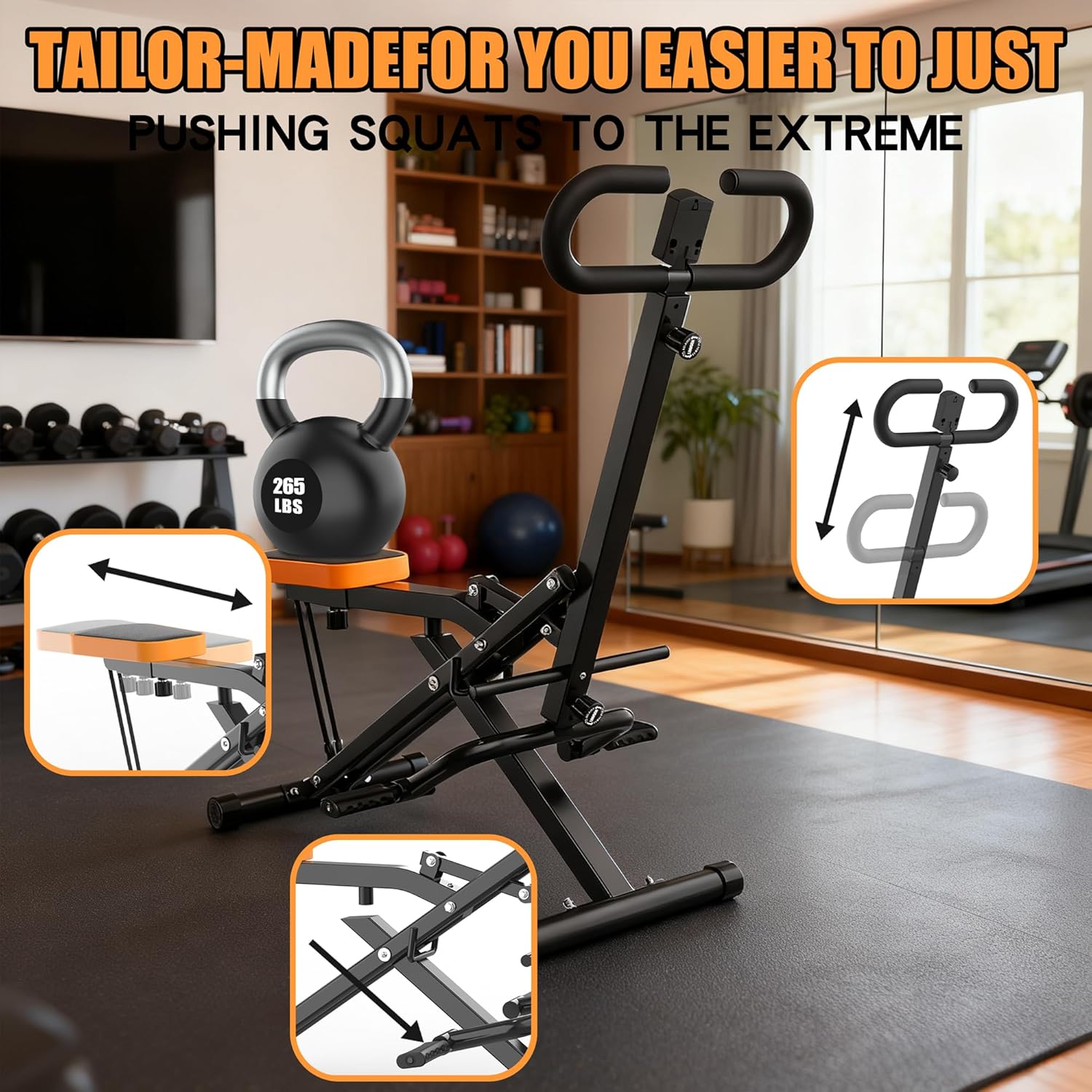 Maszyna do przysiadów do domu, – Home Gym Hip Thrust Machine recenzja i cena