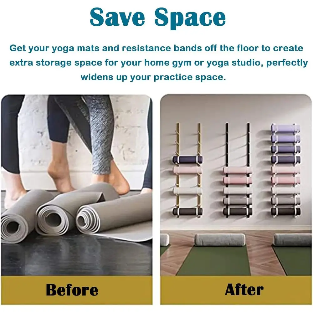 Metalowy regał na ścianę do ćw – Home Gym Yoga Mat recenzja i cena
