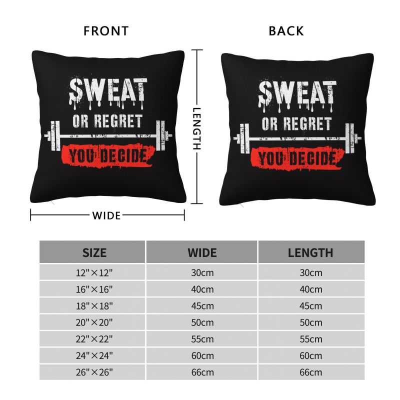 Poszewka na poduszkę 45*45cm \ – Home Gym Yes Or No recenzja i cena