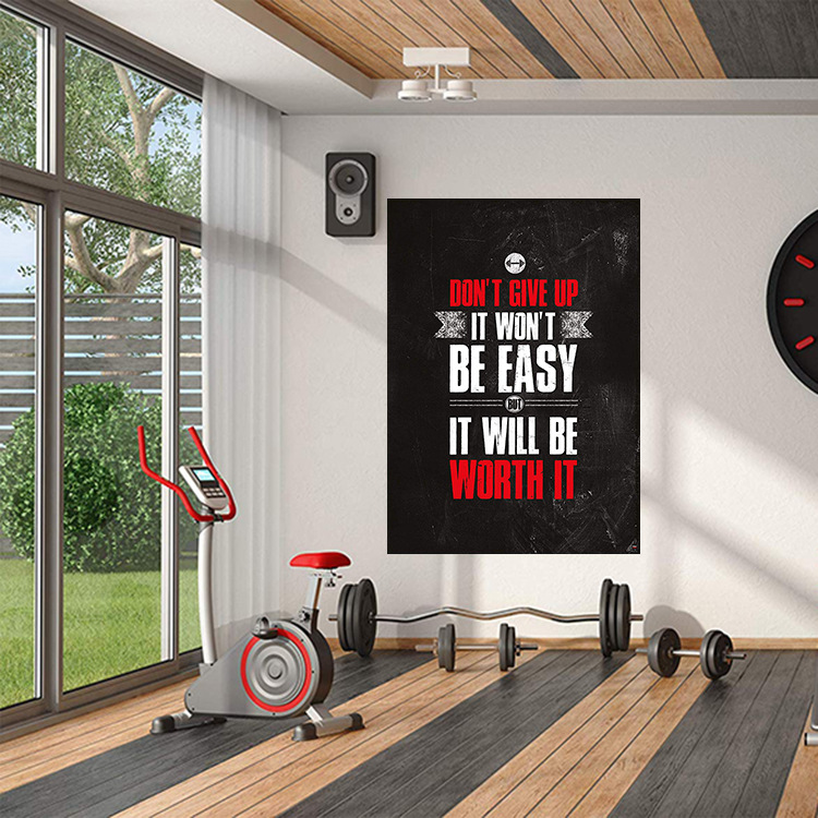 Obraz na płótnie, plakat, moty – Home Gym York recenzja i cena